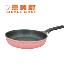 意美廚 - 韓國製 CRYSTAL 鋼化鑄鋁大理石紋易潔單柄煎鍋 26cm