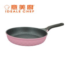 意美廚 - 韓國製 CRYSTAL 鋼化鑄鋁大理石紋易潔單柄煎鍋 30cm