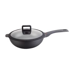 意美廚 - Dazzle 30CM鋼化鑄鋁易潔單柄炒鑊(IC17030W) IC17030W