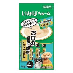 Inaba - 狗超奴 - 口腔健康 雞肉醬 14g x 4 全犬用肉泥餐包 #DS-116