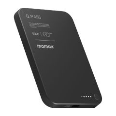 Momax - 1-Power Q.Pass 5000mAh Magnetic Wireless Power Bank [Multi-color] CR-IP116AS_ALL