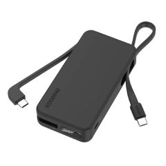Momax - 1-Power Vital+ 10000mAh 雙USB-C 線流動電源 [黑色/白色]