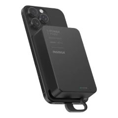 Momax - 1-Power F.Pass+ 20000mAh Magnetic Power Bank with Built-in Cable [Black / White] IP159_ALL