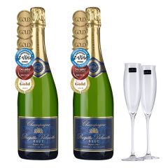 Laithwaites Direct Wines - Champagne Brigitte Delmotte x 2btls + Flutes x 2 J0290401