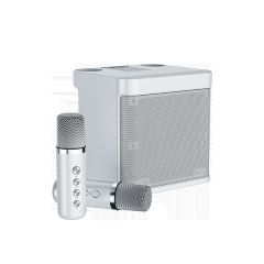 Double Wheat Version Karaoke Audio Speaker - White J0742