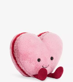 Jellycat - 粉紅色心型馬卡龍公仔 13cm