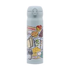 Thermos 500ml Vacuum Insulated Bottle (Handmadeship - Light Blue Green) JNL-502-HMSSK