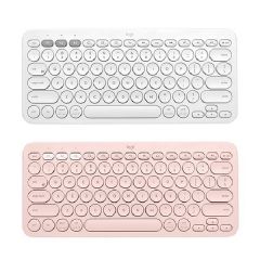 Logitech - K380 跨平台藍牙鍵盤 (中文版) (白色 / 粉紅色) K380CH_all