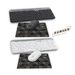 Logitech - K580 & Pebble M350 藍牙鍵盤滑鼠套裝(送精美滑鼠墊) (石墨灰 / 白色) K580M350_all