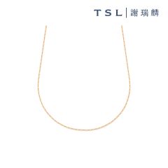 TSL|謝瑞麟 - 14K玫瑰色,白色黃金頸鍊 ( 40cm/45cm) K6491