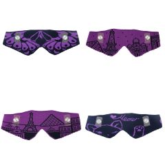 暖之織 - 智能發熱織暖眼罩 真絲棉混紡 (紫色圖案) KWE-Silk-purcolor
