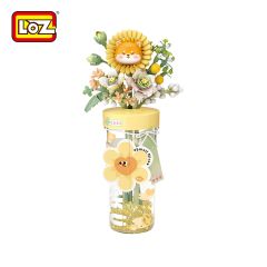 LOZ - 淡奶黃・香珠花杯 迷你積木 