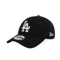 New Era MLB Los Angeles Dodgers Basic 9Twenty 棒球帽 - 黑色白字