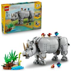 LEGO® - Creator 31171 Wild Animals: Majestic Rhino with Birds (Amimal Toys