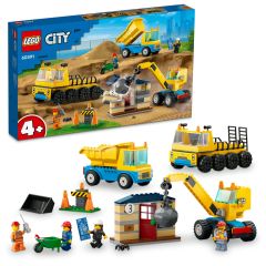 LEGO® - City 60391 Construction Trucks and Wrecking Ball Crane (Vehicles