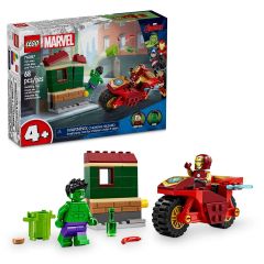 LEGO® - Marvel Super Heroes 76287 Iron Man with Bike and The Hulk (Marvel Toys