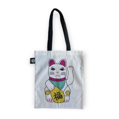 Banyan Breeze Collection - Lucky Cat Canvas Tote Bag LFD175