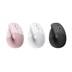 Logitech - LIFT 人體工學垂直滑鼠 (石墨灰 / 珍珠白 / 玫瑰粉)