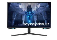 Samsung - 32” Odyssey Neo G7 Mini-LED Curved Gaming Monitor (165Hz) LS32BG750N