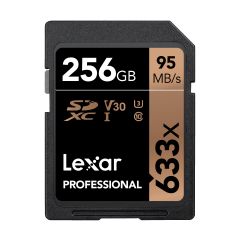 Lexar - Professional 633X  SDXC UHS-I Card - 256GB LSD256CBAP633