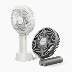LUMENA - FAN PRO MAX Foldable Handy Fan [Grey/White] LUM_FAN_PROMAX_ALL