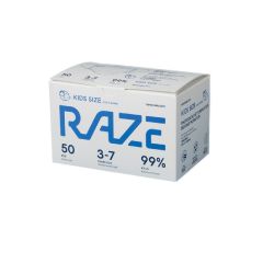 RAZE - 3層光觸媒抗菌口罩 (50片裝) ( 小童裝) (純綿白) MA1031WH