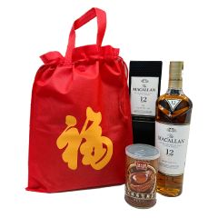 The Macallan 12 Year Old Sherry Cask Single Malt Whisky Gift Bag (with Abalone Can) (Random Packing) MACALLAN12_SCGP