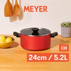 MEYER - Nonstick Dutch Oven with Lid 24CM / 5.2L ME-14202-TE07