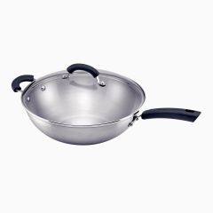 MEYER - Stainless Steel Stirfry with Lid 30CM / 4.8L ME-70238