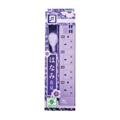 MEC - 4位獨立開關拖板附帶 4個USB 充電插位 (Max 4.8A / 6尺) 422_410P (紫色)