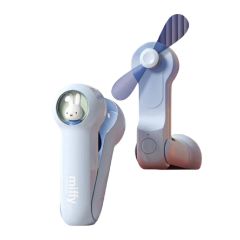 Miffy - Folding Handheld Mini Cooling Fan (Light Blue / Pink) MF04-MO