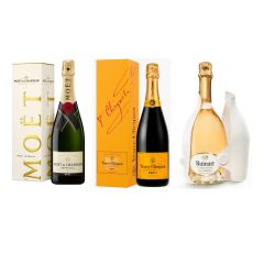 Champagne Tasting Set (Moet + VCP + Ruinart with gift boxes) 