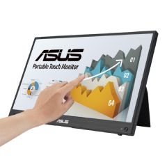 ASUS - ZenScreen Touch MB16AHT 15.6" FHD 60Hz 10-point touch Portable Monitor (MO-AM16AHT+LB-MON) MO-AM16AHT