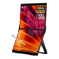 EHOMEWEI - X2 Air 14.2" QHD 90Hz IPS Portable Dual Touch Monitor(MO-EX2AIR+LB-MON) MO-EX2AIR