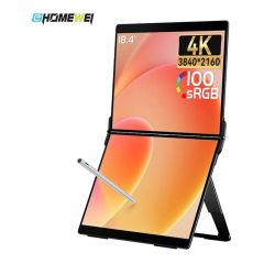 EHOMEWEI - X8 Max Dual 18.4" 4K 60Hz IPS Portable Touch Monitor(MO-EX8MAX+MK-X8MAXBG+LB-MON) MO-EX8MAX