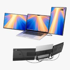 JSAUX FlipGo Horizon Pro 16" FHD 144Hz IPS Snap-On Monitor*2(MO-JFHP16+LB-MON) MO-JFHP16