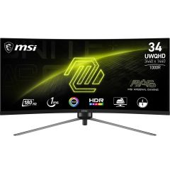 MSI - MAG345CQR 34" Gaming Monitor #UWQHD #1000R (MO-MA345CQ+CE-ACPC+LB-MON) MO-MA345CQ