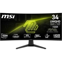 MSI - MAG 346CQ 34" UWQHD 180Hz Gaming monitor (MO-MA346CQ/CE-ACPC/LB-MON) MO-MA346CQ