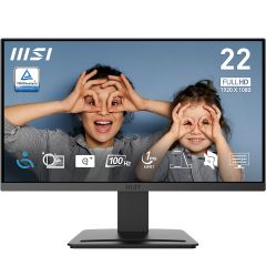 MSI - PRO Series Monitor MP223 E2 21.45" VA FHD 100Hz (MO-MP223E2/CE-ACPC/LB-MON) MO-MP223E2