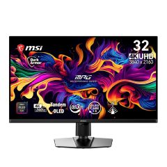 MSI - MPG 322UR QD-OLED X24 32" 4K 240Hz QD OLED Gaming Monitor(MO-MP32QO2+CE-ACPC+LB-MON) MO-MP32QO2