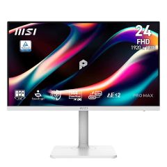 MSI - PRO MAX 271QPHW E14 24" FHD 144Hz Monitor with built-in speaker(MO-MPM24PW+CE-ACPC+LB-MON) MO-MPM24PW