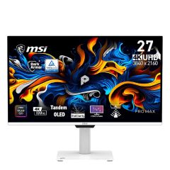 MSI - PRO MAX 271UPXW12G 27" QD-OLED 120Hz Smart Monitor w/built-in speaker(MO-MPM27UO+CE-ACPC+LB-MON) MO-MPM27UO