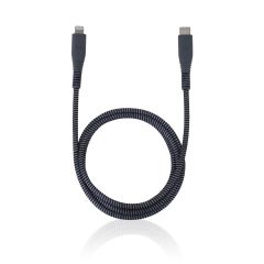 Essential Apple Certified Braided USB-C Sync & Charge Cable 120cm - Charcoal MONO-EST-TC120-CHA