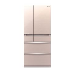 Mitsubishi Electric - 576L 6-Door Refrigerator Glass Beige MRWX70CFH1 MRWX70CFH1