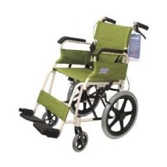 Aidapt - Foldable Attendant Propelled Transport Wheelchair (Green) MSVA1051CX