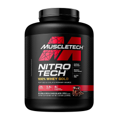 MuscleTech - Nitro-Tech 100% Whey Gold Protein 5.53lbs (2.51kg) (Double Rich Chocolate) MT-WGD-5-ALL