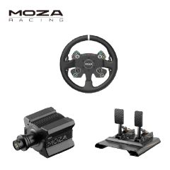 [Promotion Bundle 1]Moza R12 Wheel Base/CSV2P Steering Wheel/CRP2 Pedals Bundle MZPB1