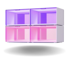 Nanoleaf - x Fantaqi EXPO Smart LED Display Case (Starter Kit) 4 Pack