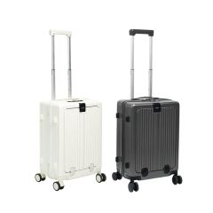 NEWEDO - 時尚多功能便用便携自由行大容量登機旅行箱Pro [灰色/白色]