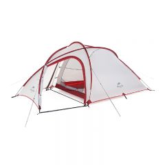 Naturehike - 2-3 person use‧Two way door‧Famliy‧Waterproof‧Camping‧Hiking‧Outdoor‧Hiby 1 Room 1 Hall 20D Double-Line Nylon Tent(with mat) - Grey NHK01-HIBY-GY2846
